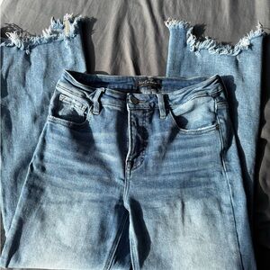 Women's Light Blue Cropped Ankle Jeans